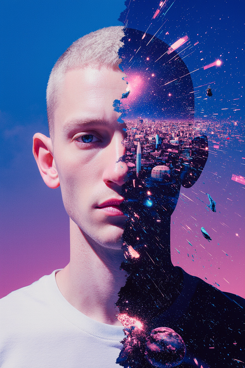 Man Split Between Worlds