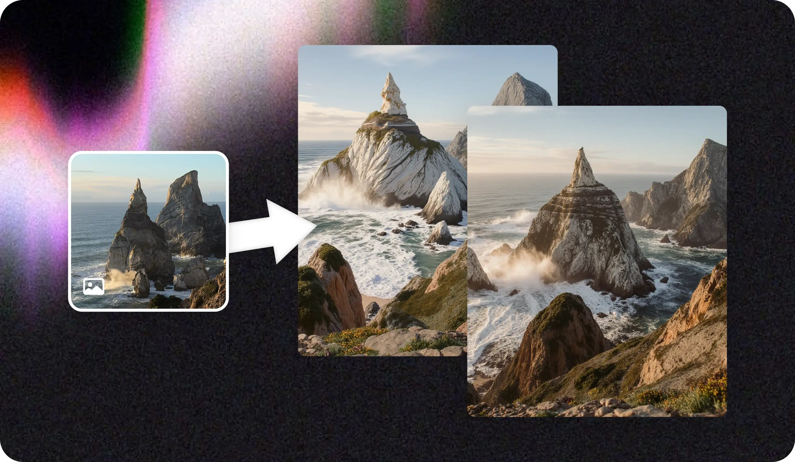 UI for generating AI images with an image prompt in Krea